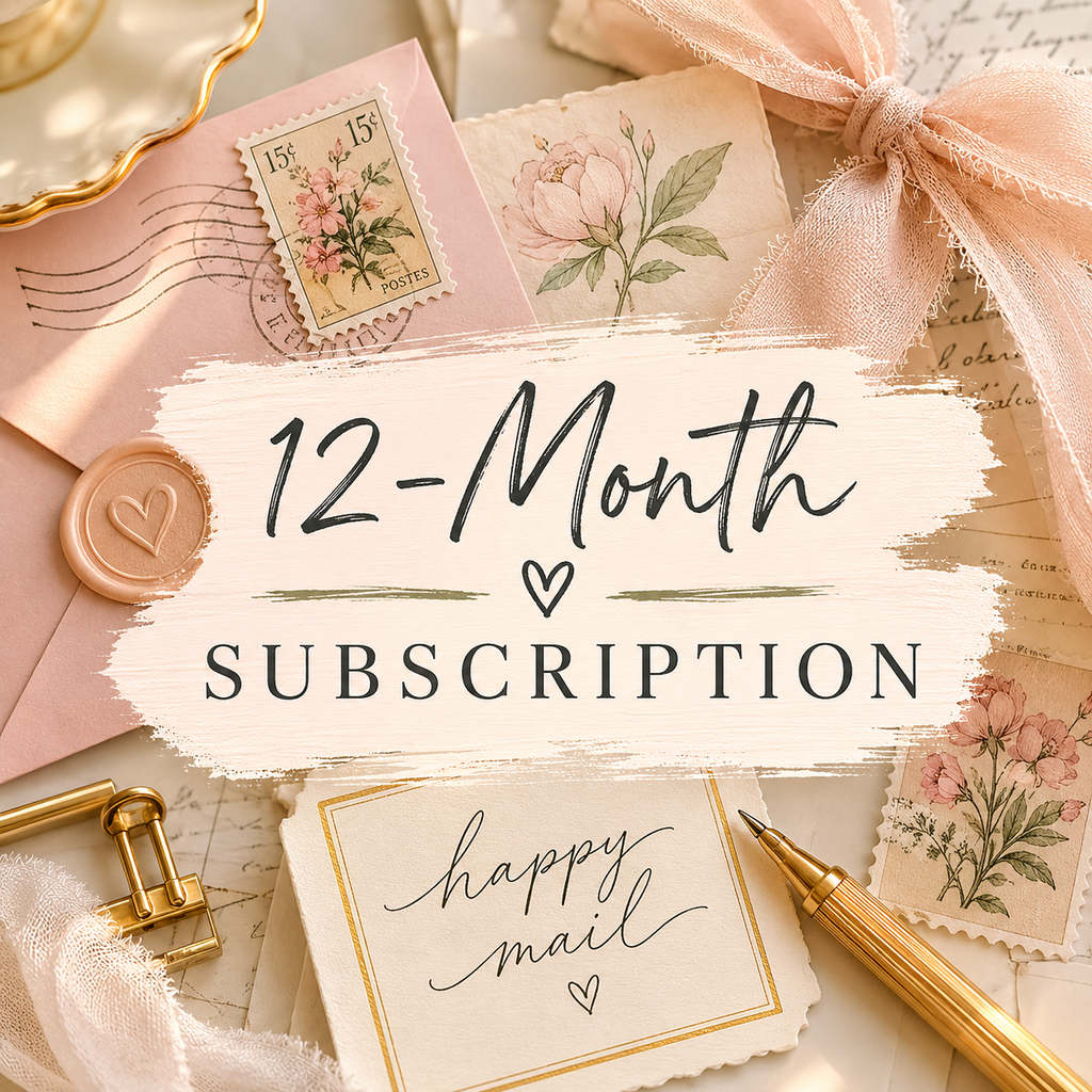 12 Month Happy Mail Subscription for Seniors Pre Paid Gift