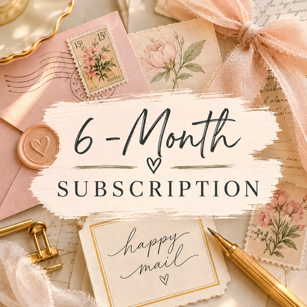 6 Month Happy Mail Subscription for Seniors Pre Paid Gift