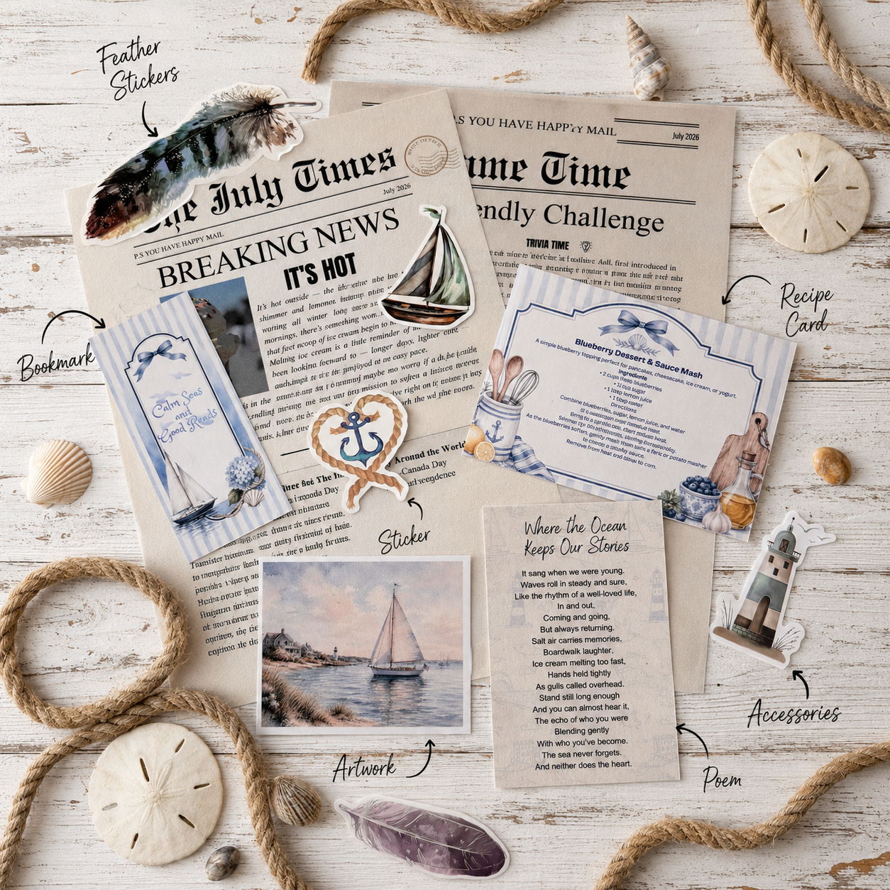 6 Month Happy Mail Subscription for Seniors Pre Paid Gift